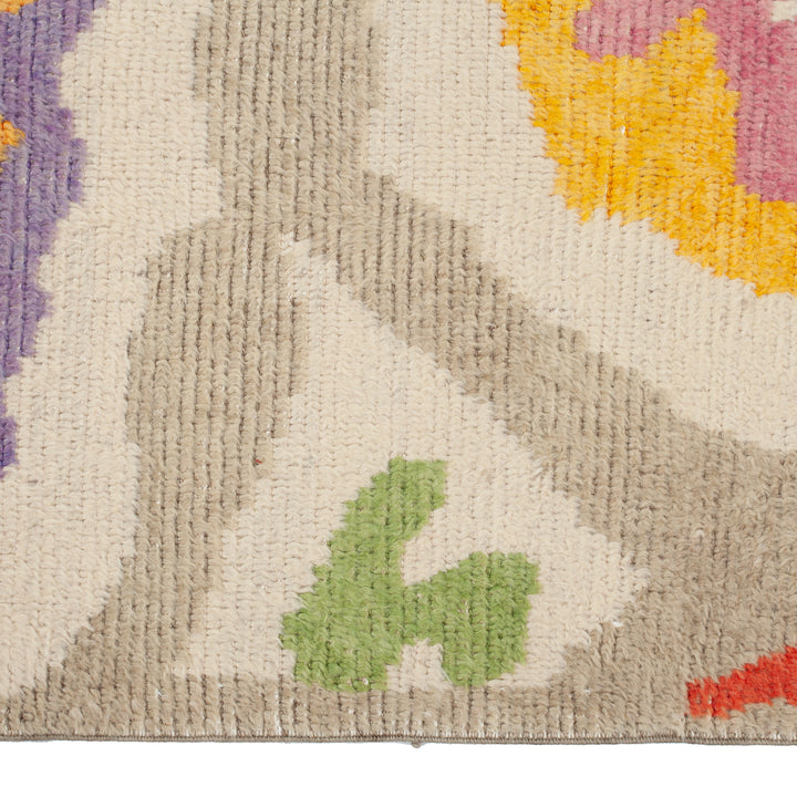 Multicolored Carnaby Moroccan Style Wool Rug - 12'5" x 9'5"