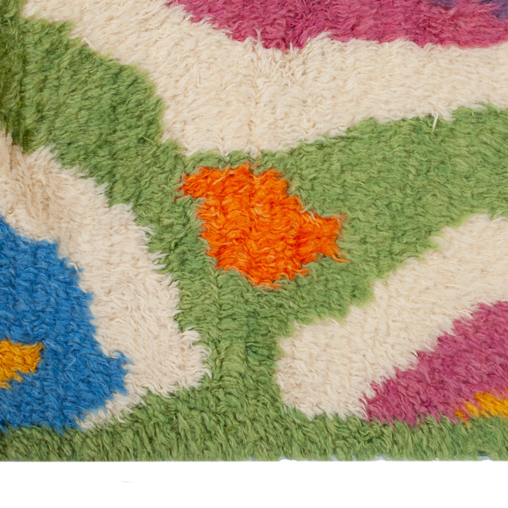Multicolored Carnaby Moroccan Style Wool Rug - 9'9" x 13'10"