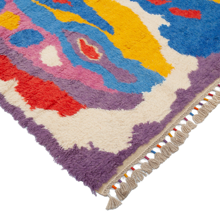 Multicolored Carnaby Moroccan Style Wool Rug - 9'1" x 11'8"