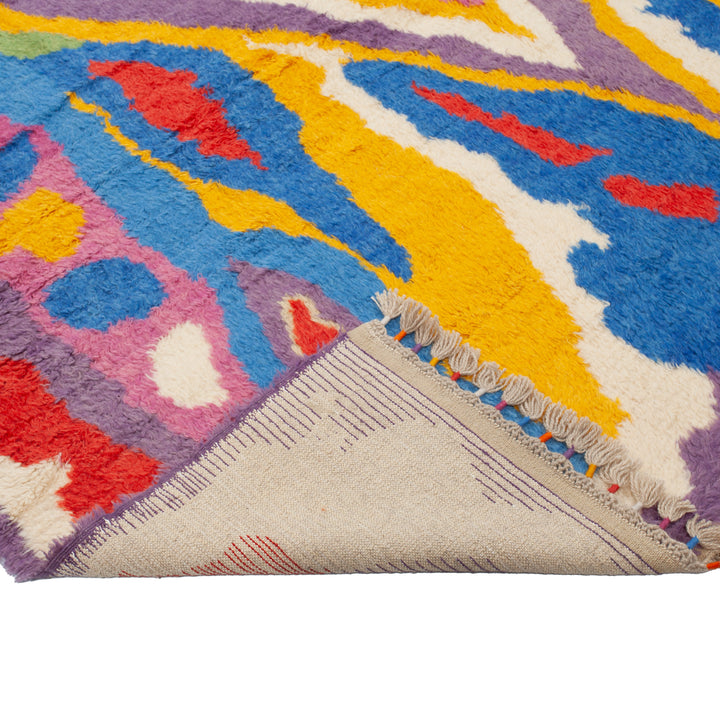 Multicolored Carnaby Moroccan Style Wool Rug - 9'1" x 11'8"