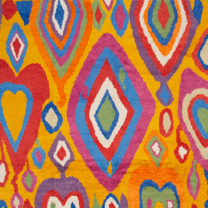 Multicolored Carnaby Moroccan Style Wool Rug - 10'2" x 14'5"