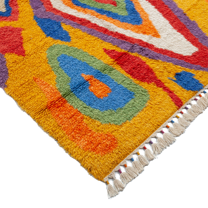 Multicolored Carnaby Moroccan Style Wool Rug - 10'2" x 14'5"