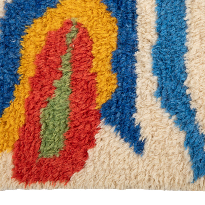 Multicolored Carnaby Moroccan Style Wool Rug - 8'2" x 9'10"