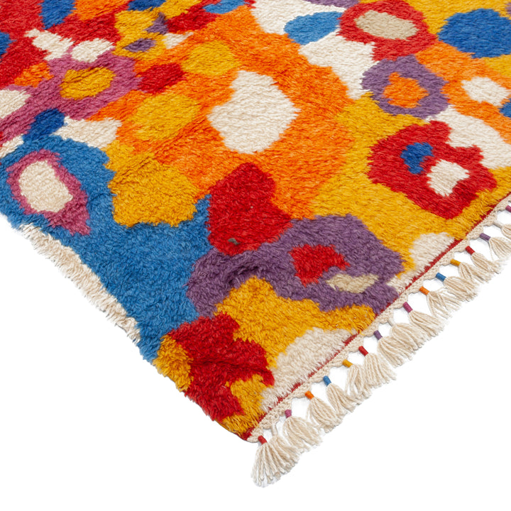 Multicolored Carnaby Moroccan Style Wool Rug - 9'4" x 12'3"