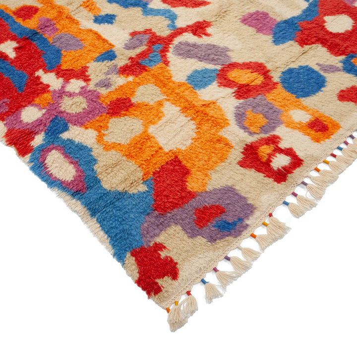 Multicolored Carnaby Moroccan Style Wool Rug - 8'10" x 12'4"