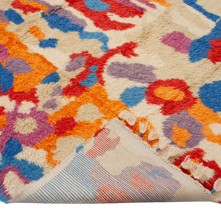 Multicolored Carnaby Moroccan Style Wool Rug - 8'10" x 12'4"