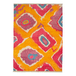 Multicolored Carnaby Moroccan StyleWool Rug - 12'12" x 9'4"