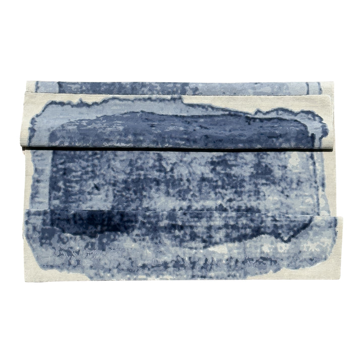Contemporary Tibetan Wool Rug Blue / 6x9