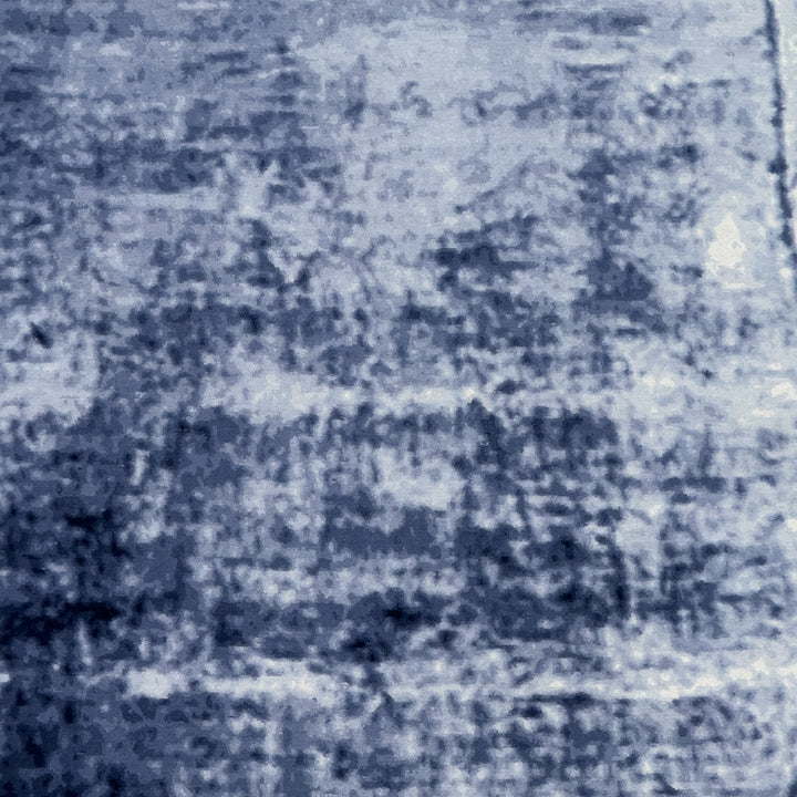 Contemporary Tibetan Wool Rug Blue / 6x9