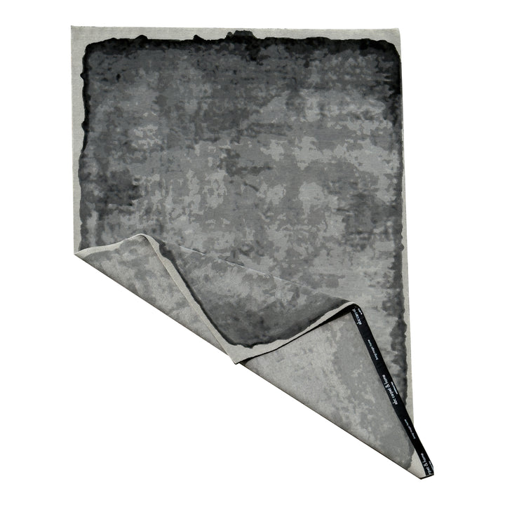 Contemporary Tibetan Wool Rug Silver / 6x9