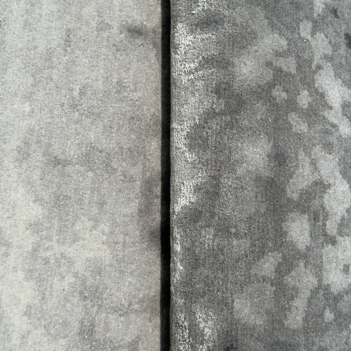 Contemporary Tibetan Wool Rug Silver / 6x9