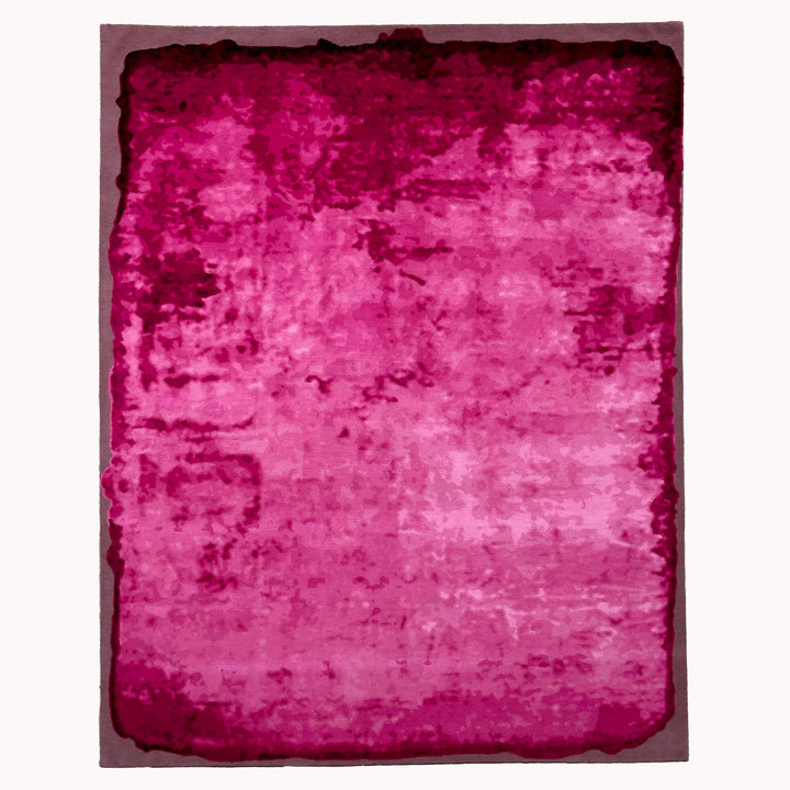 Contemporary Tibetan Wool Rug Pink / 8x10