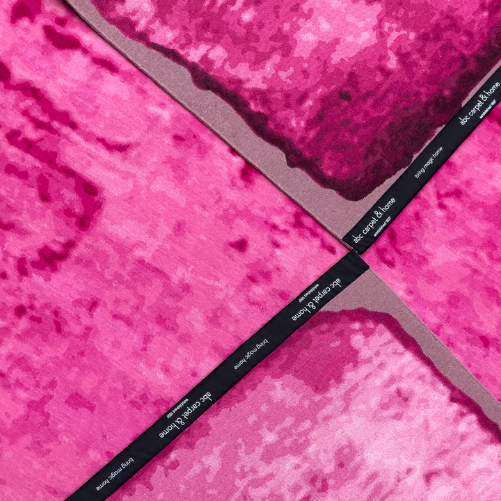 Contemporary Tibetan Wool Rug Pink / 8x10