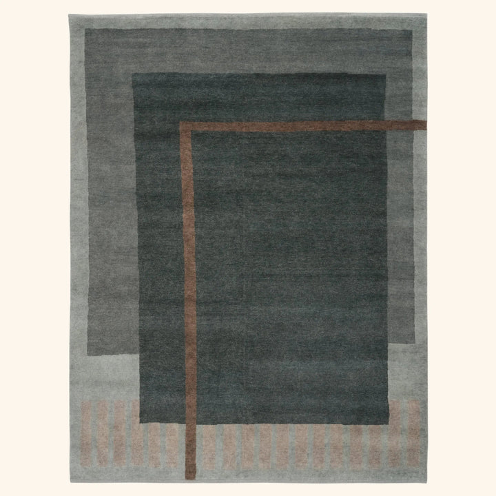 Contemporary Wool Rug - 9' x 12'