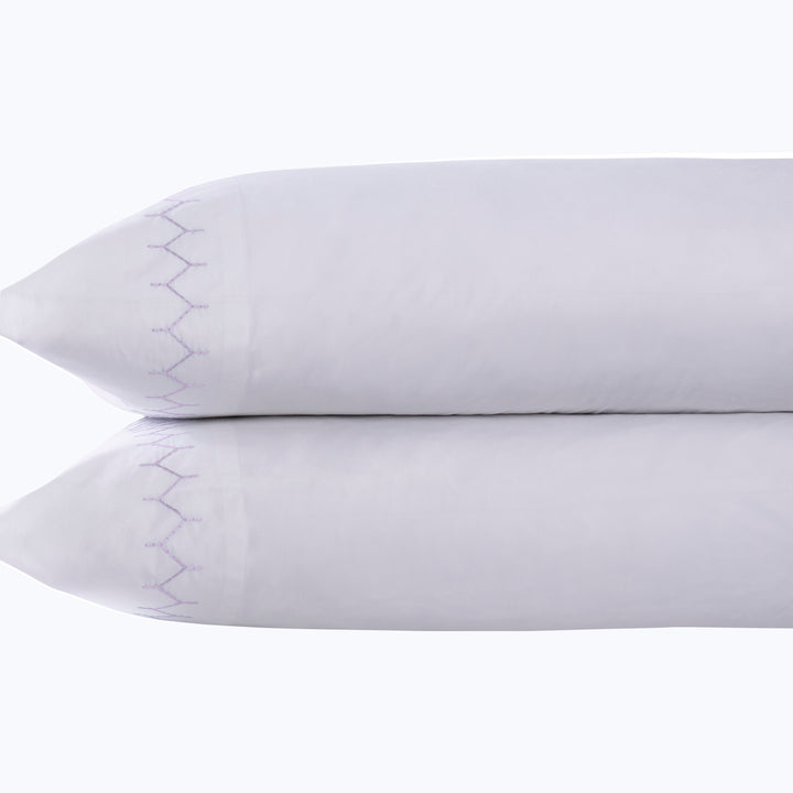 Stitched Pillowcases Lavender / Standard Pair
