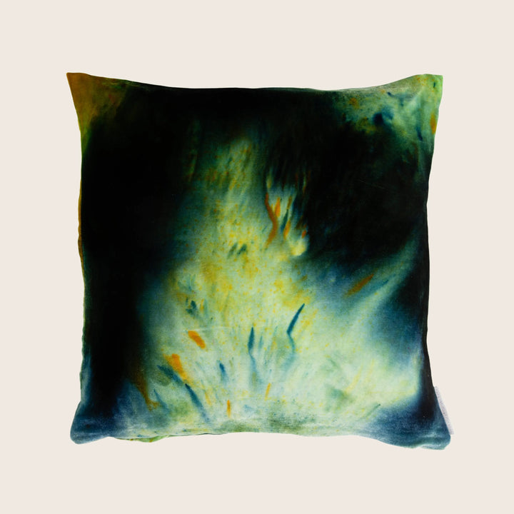 Hanabi Silk Velvet Pillow Earth