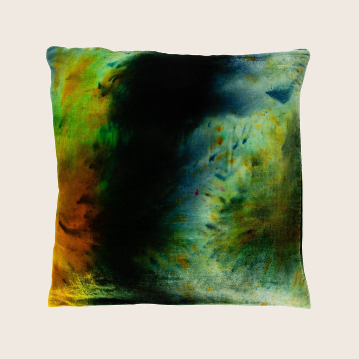 Hanabi Silk Velvet Pillow Earth