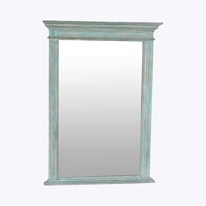 Vintage Teal-Distressed Mirror