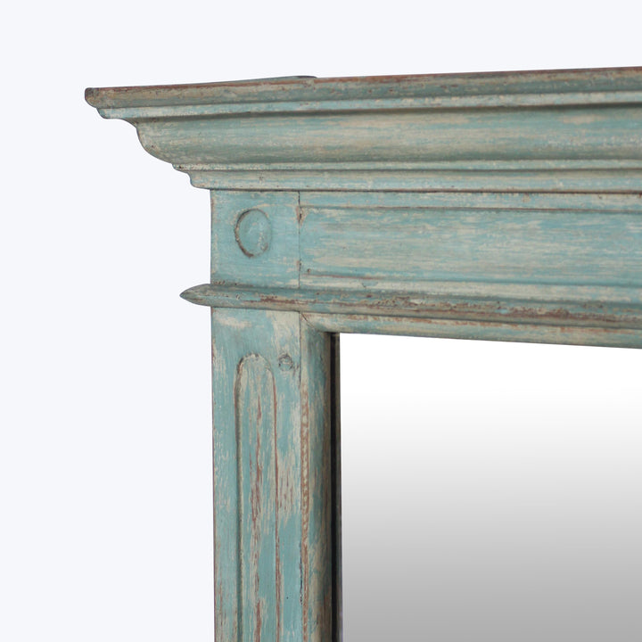Vintage Teal-Distressed Mirror