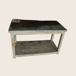 Vintage Pink-Distressed Console Table