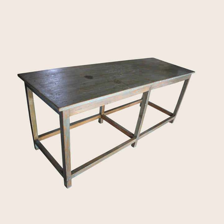 Vintage Pale Green Butchers Table