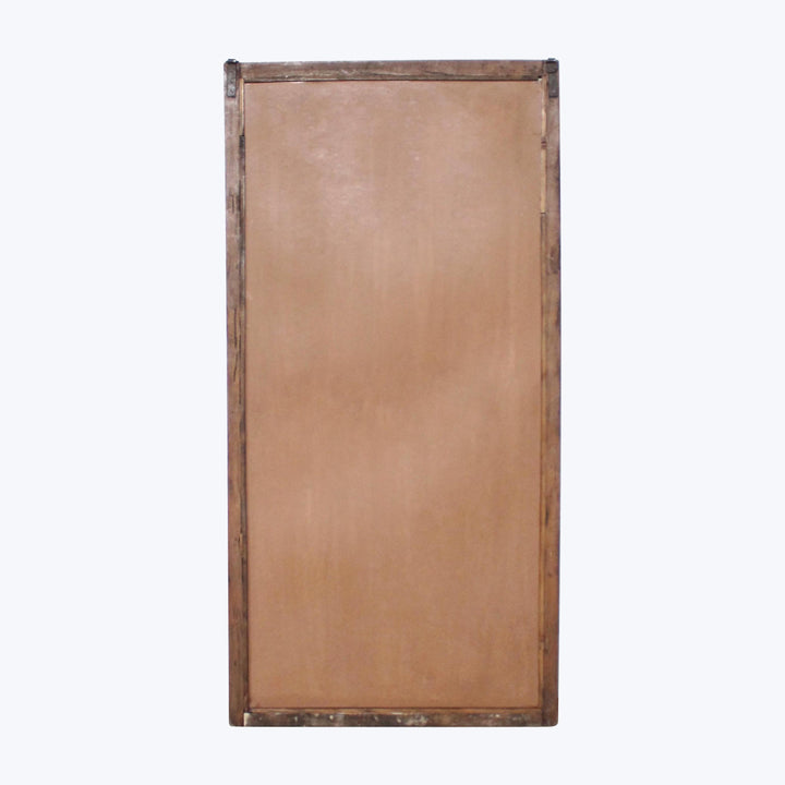 Vintage Red-Distressed Floor Mirror