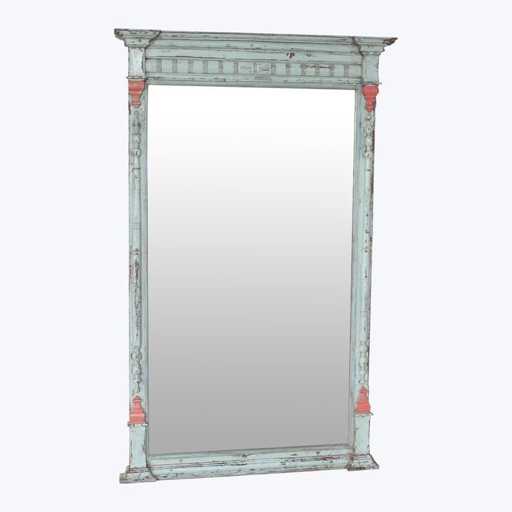Vintage Blue-Distressed Mirror