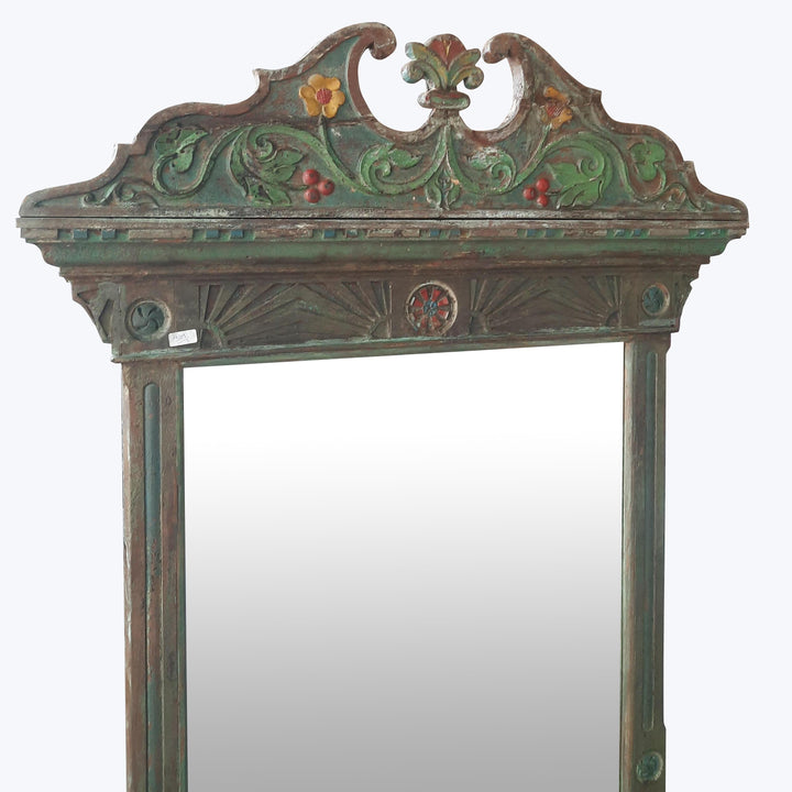 Vintage Distressed Ornate Mirror