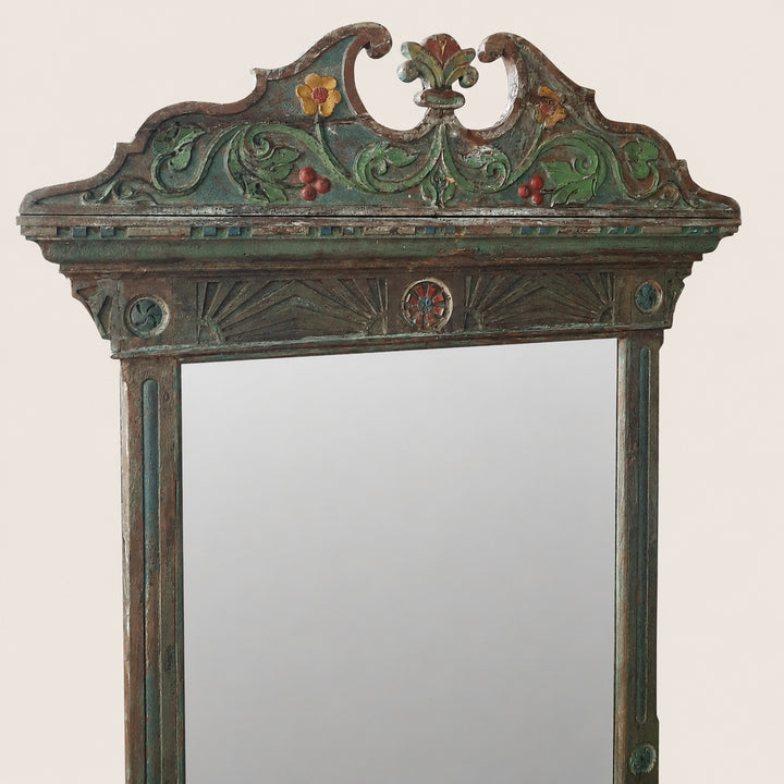Vintage Distressed Ornate Mirror
