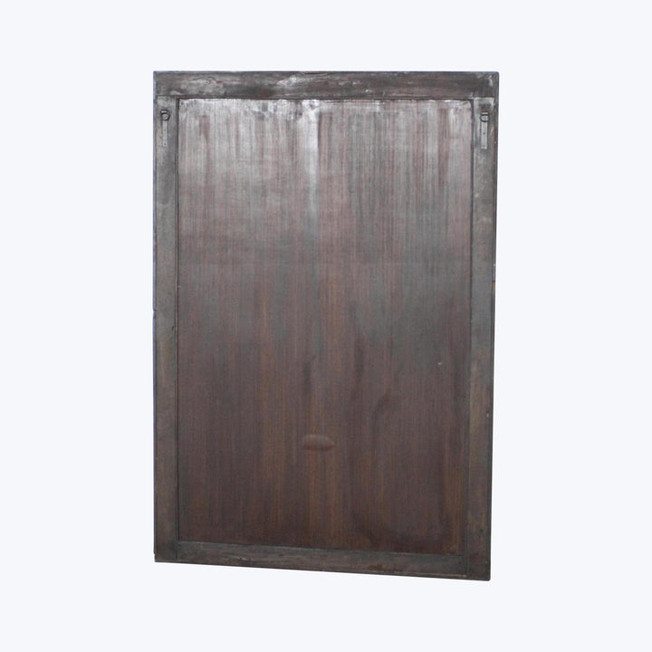 Vintage Green Ornate Mirror