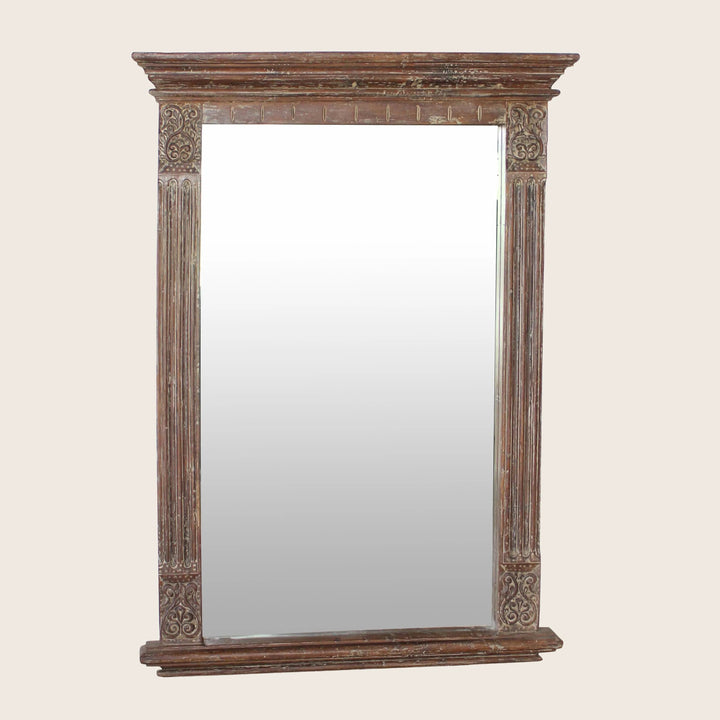 Vintage Ornate Wood Mirror