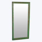 Vintage Green-Painted Mirror