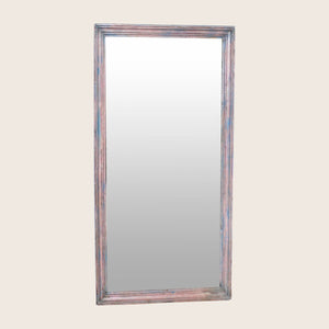 Vintage Painted Floor Mirror Pink