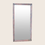 Vintage Painted Floor Mirror Pink