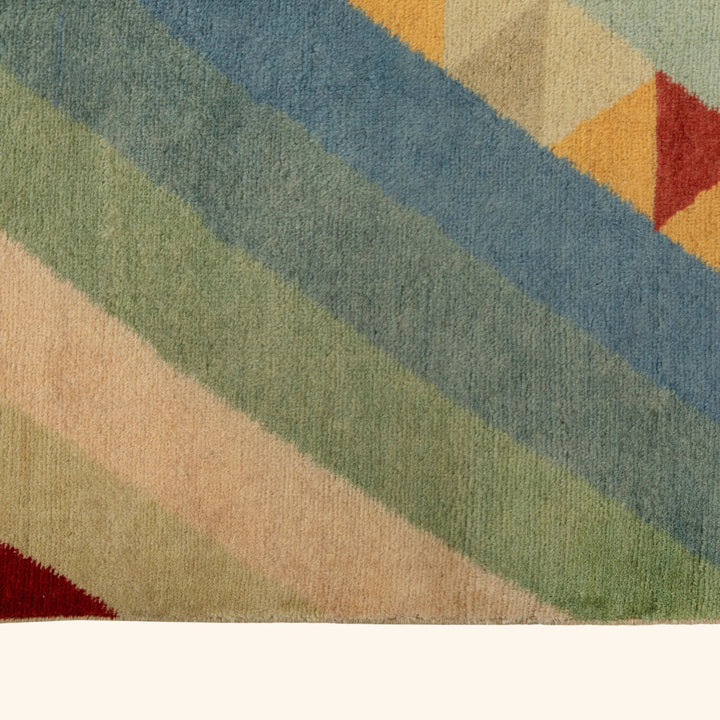 Image for Multicolored Contemporary Swedish-Inspired Wool Rug - 8'3" x 10'5"