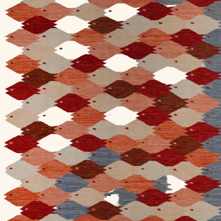 Swedish Inspired Kilim Wool Rug - 6'2" x 9'6"