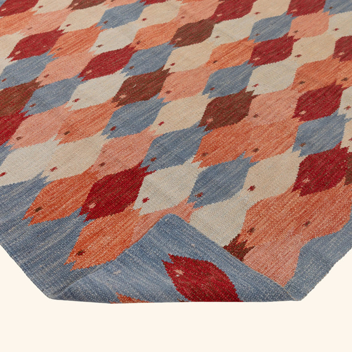 Swedish Inspired Kilim Wool Rug - 6'2" x 9'6"