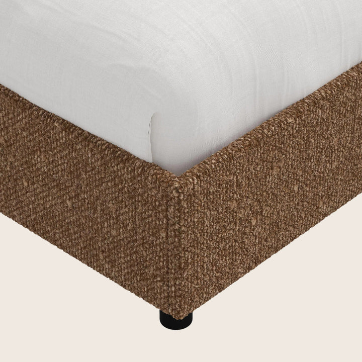 Willow Platform Bed Twin / Woolen Pecan