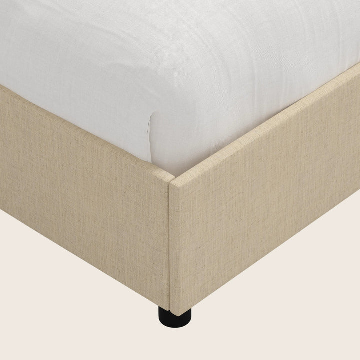 Willow Platform Bed Twin / Linen Natural