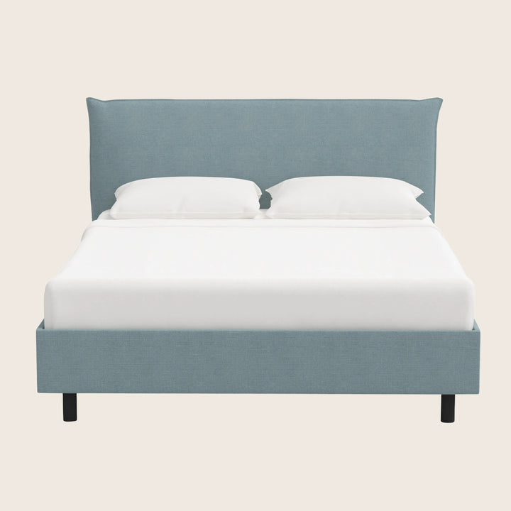 Willow Platform Bed Twin / Linen Seaglass