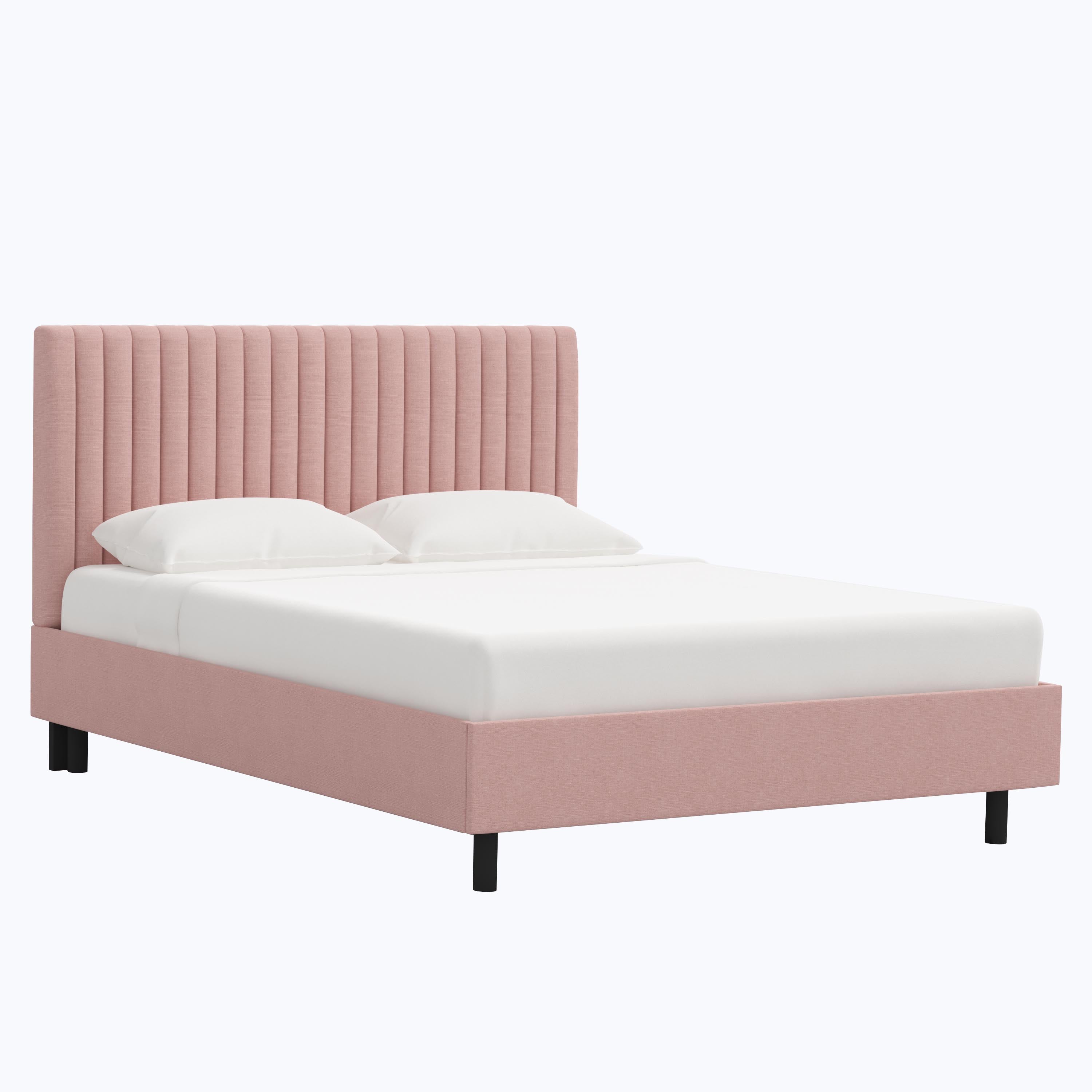 Minetta Platform Bed Twin / Linen Blush