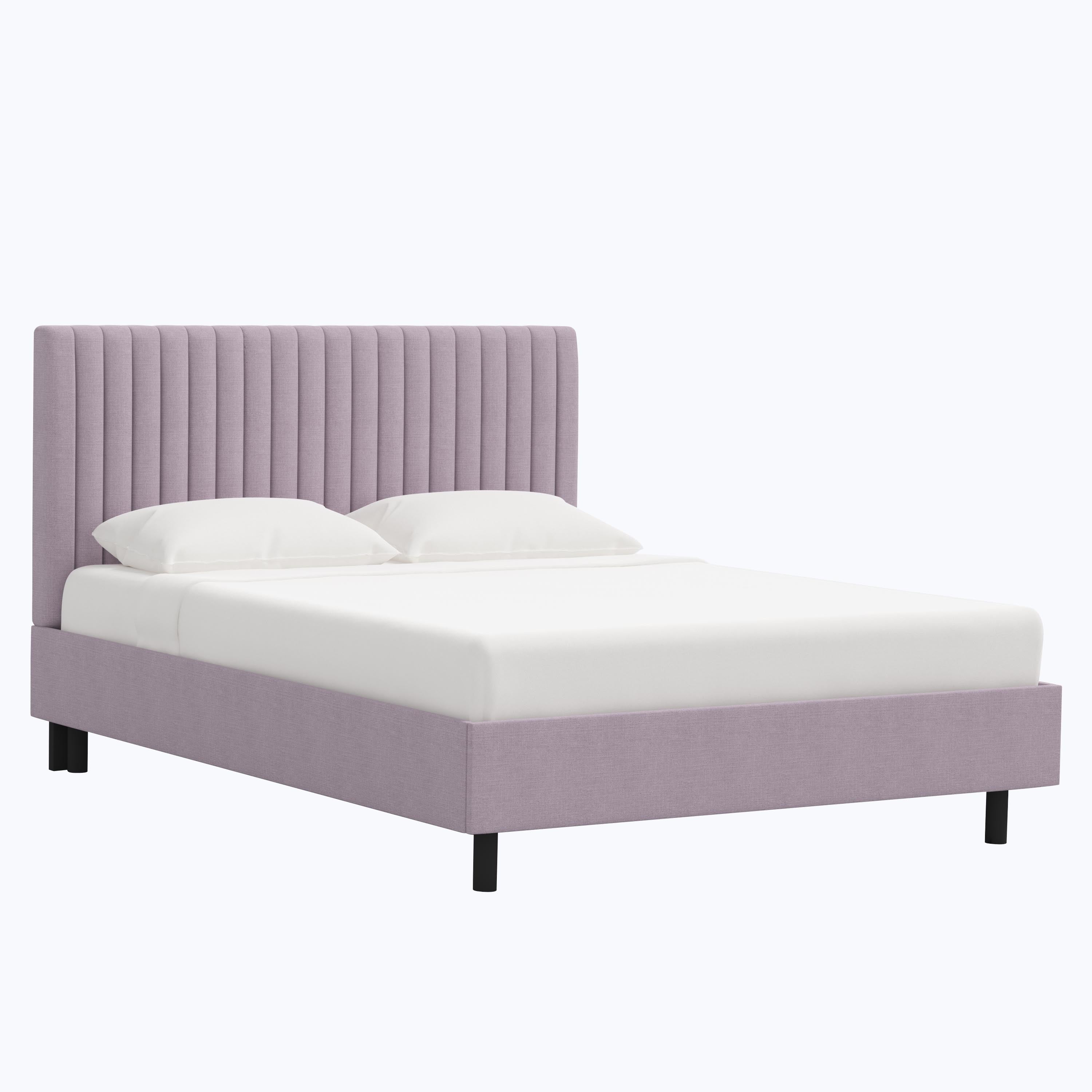 Minetta Platform Bed Twin / Linen Lilac