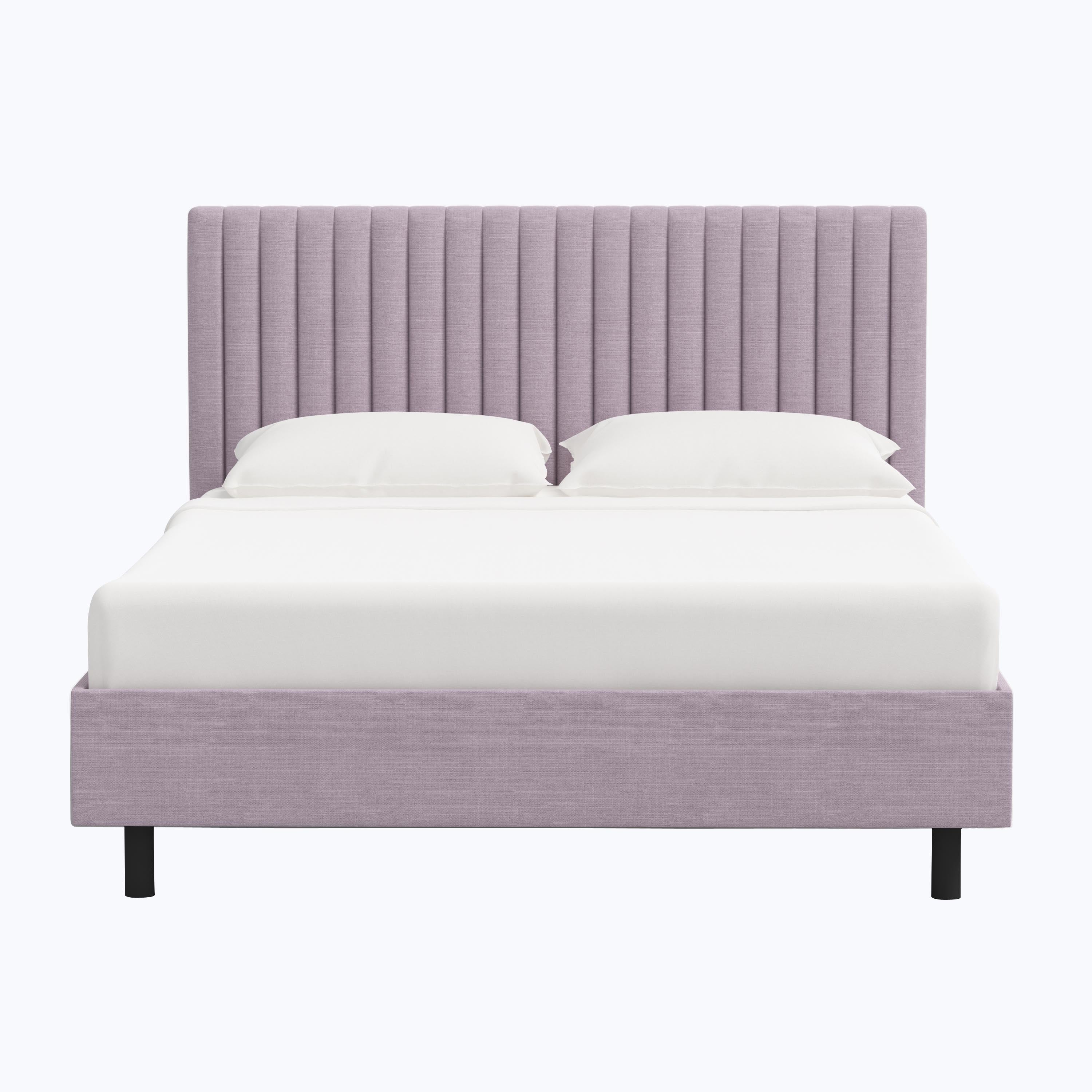 Minetta Platform Bed Twin / Linen Lilac