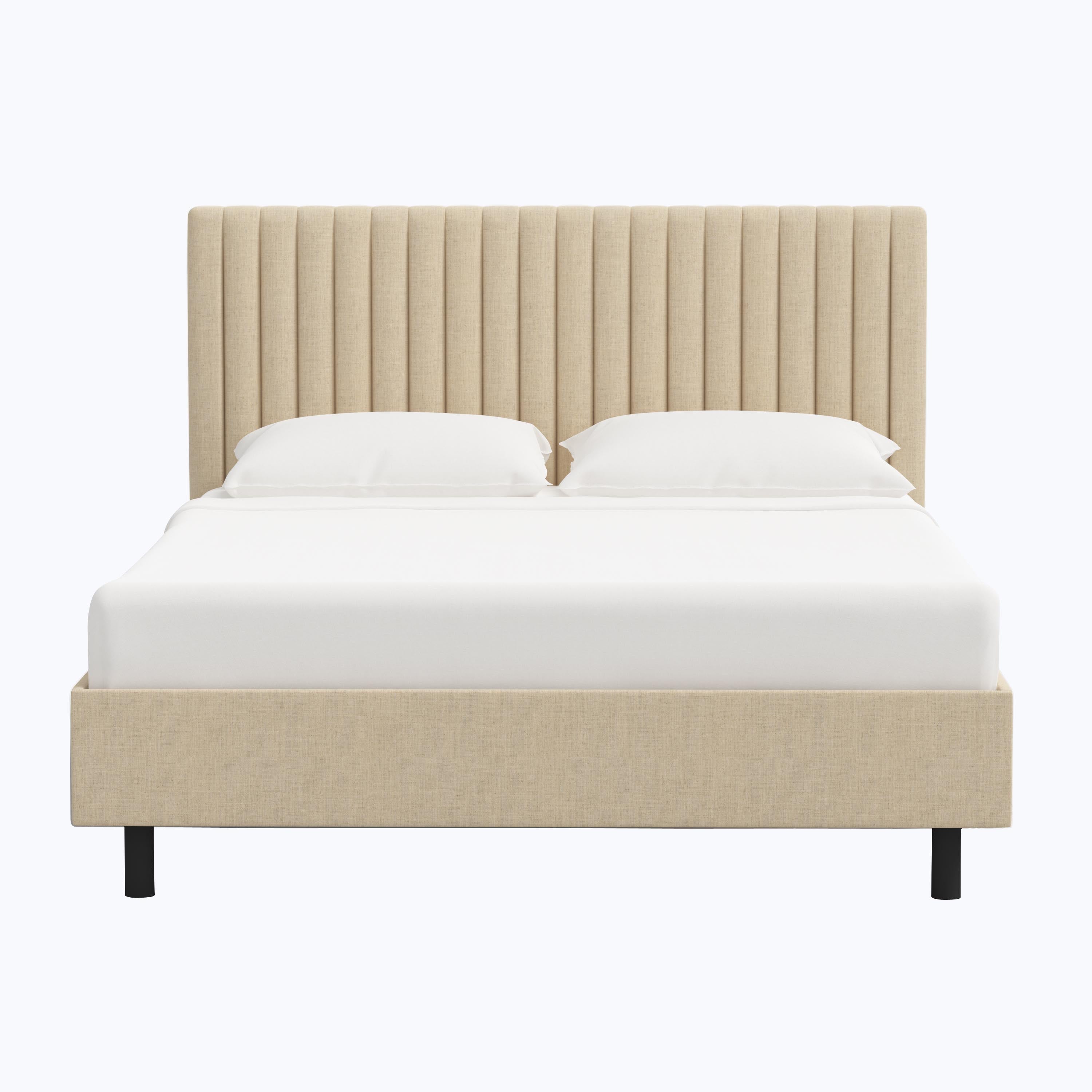 Minetta Platform Bed Twin / Linen Natural