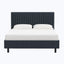 Minetta Platform Bed Twin / Linen Navy