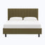 Minetta Platform Bed Twin / Linen Olive