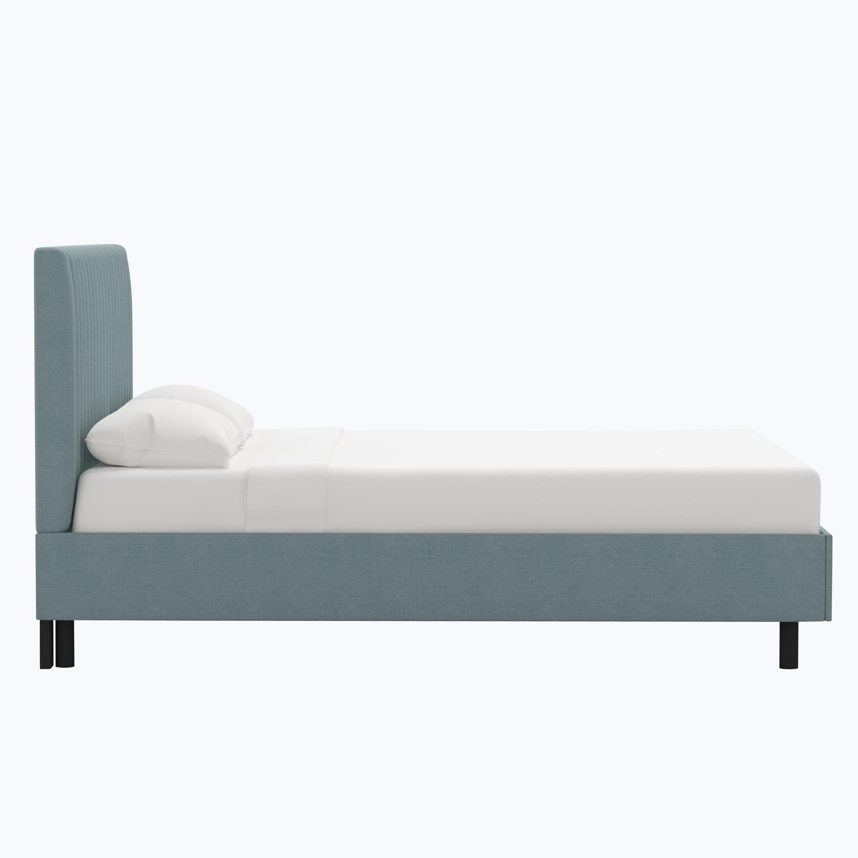 Minetta Platform Bed Twin / Linen Seaglass