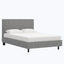 Minetta Platform Bed Twin / Boucle Grey