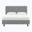 Minetta Platform Bed Twin / Boucle Grey