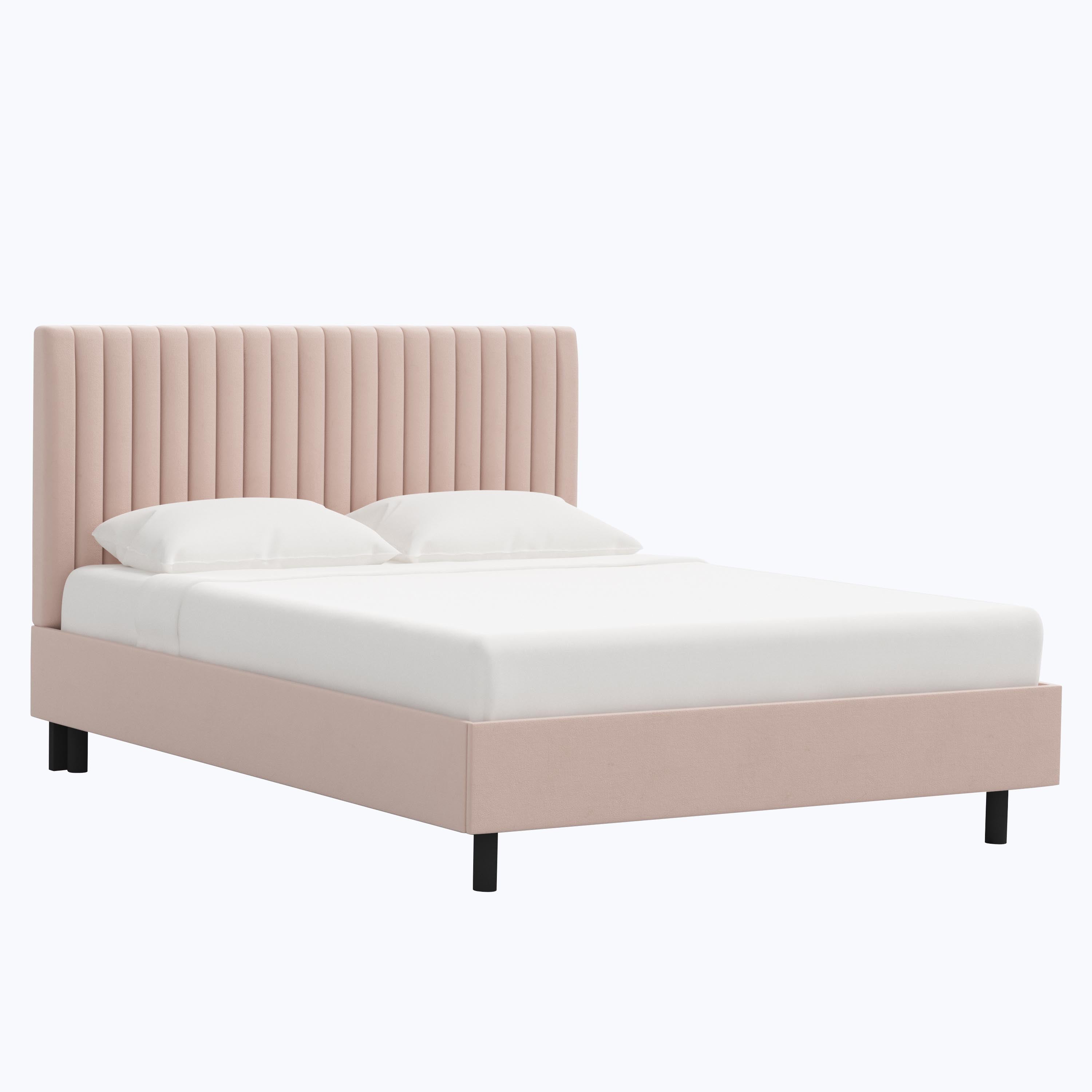 Minetta Platform Bed Twin / Velvet Blush